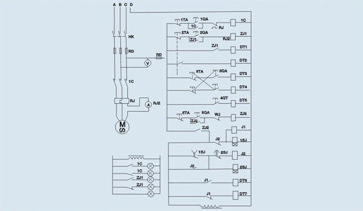 安全（quán）閥性能測試台電器係統原理圖